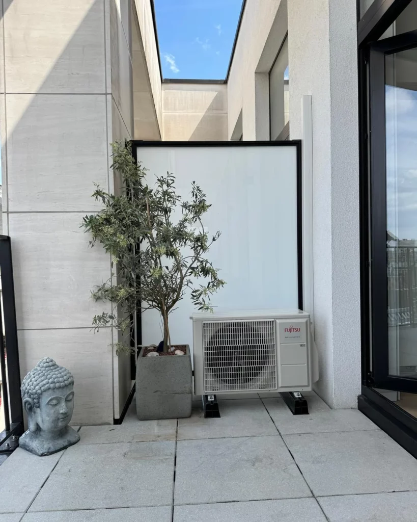Installation d’une pompe à chaleur Fujitsu par Yooza